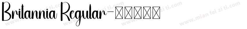Britannia Regular字体转换